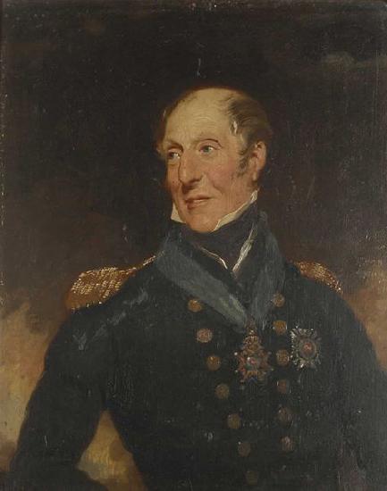 Henry Wyatt Rear-Admiral Sir Charles Cunningham oil painting image